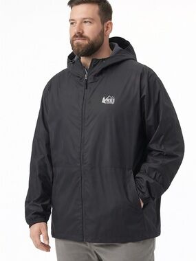 REI Co-op Trailmade Rain Jacket Black Gorpcore Waterproof Shell NWT XXL